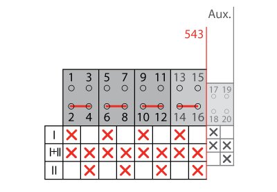 CONMUTADOR   LD I - I+II - II 4P 250A +CA