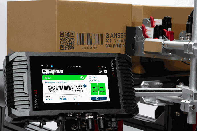 Anser X1 la mejor impresora industral de marcaje y codificación multicabezal
