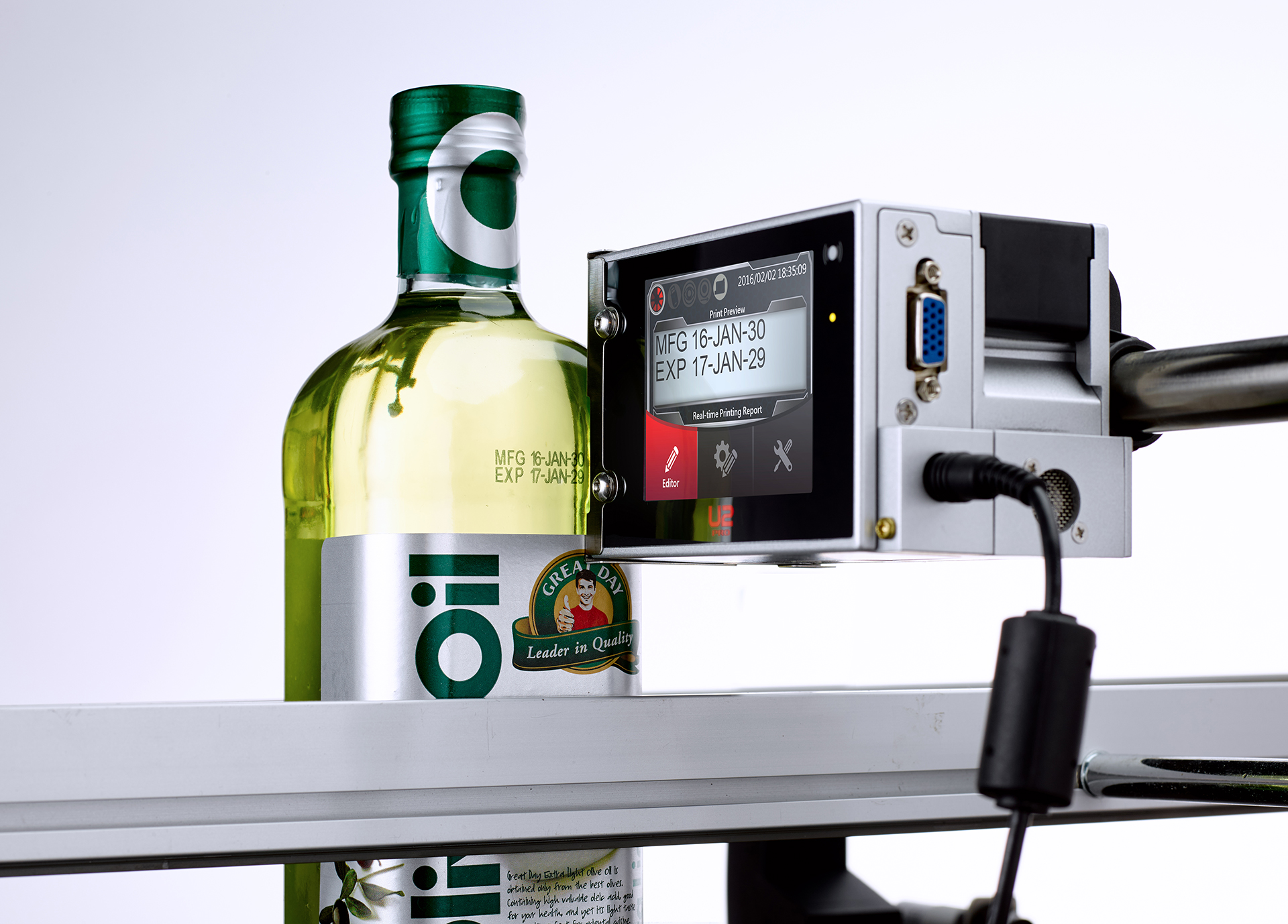 Sistema de marcaje y codificación botellas cristal Sistema de marcaje y codificación botellas cristal