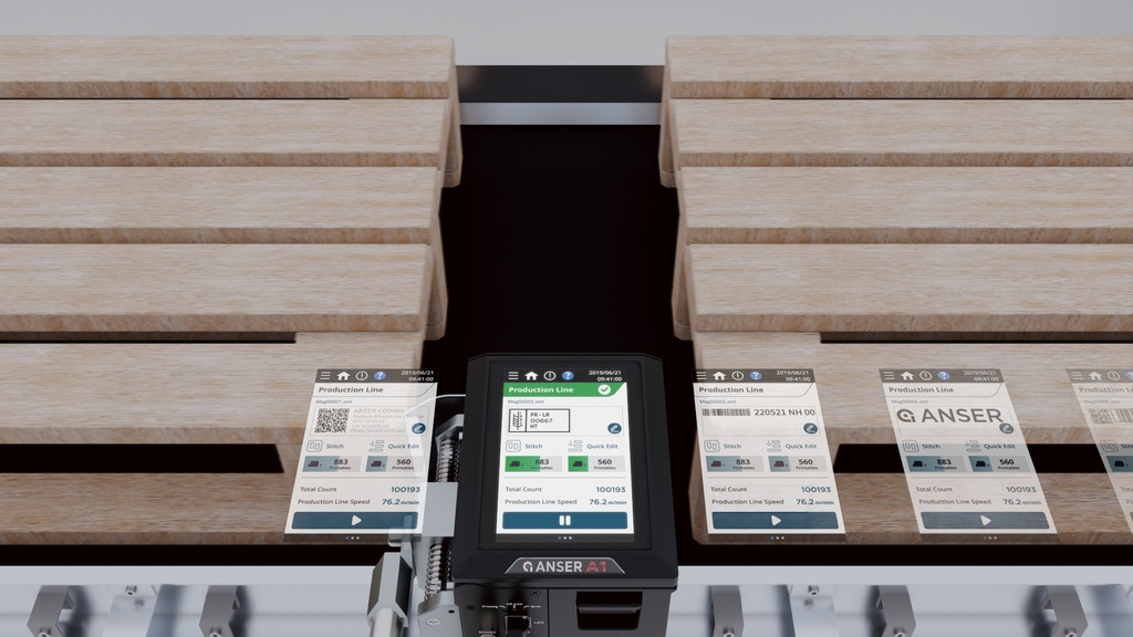 Anser A1 Inkjet Printer 2" - 2 cabezales de 1" sin Anti-shock