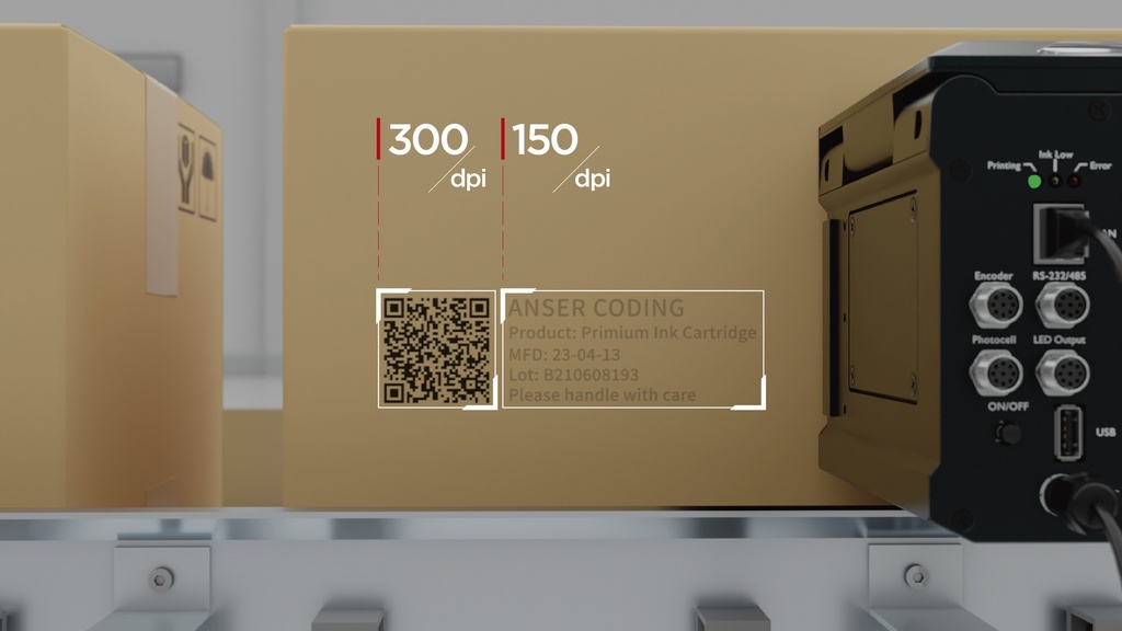 Anser A1 Inkjet Printer 2" - 2 cabezales de 1" sin Anti-shock