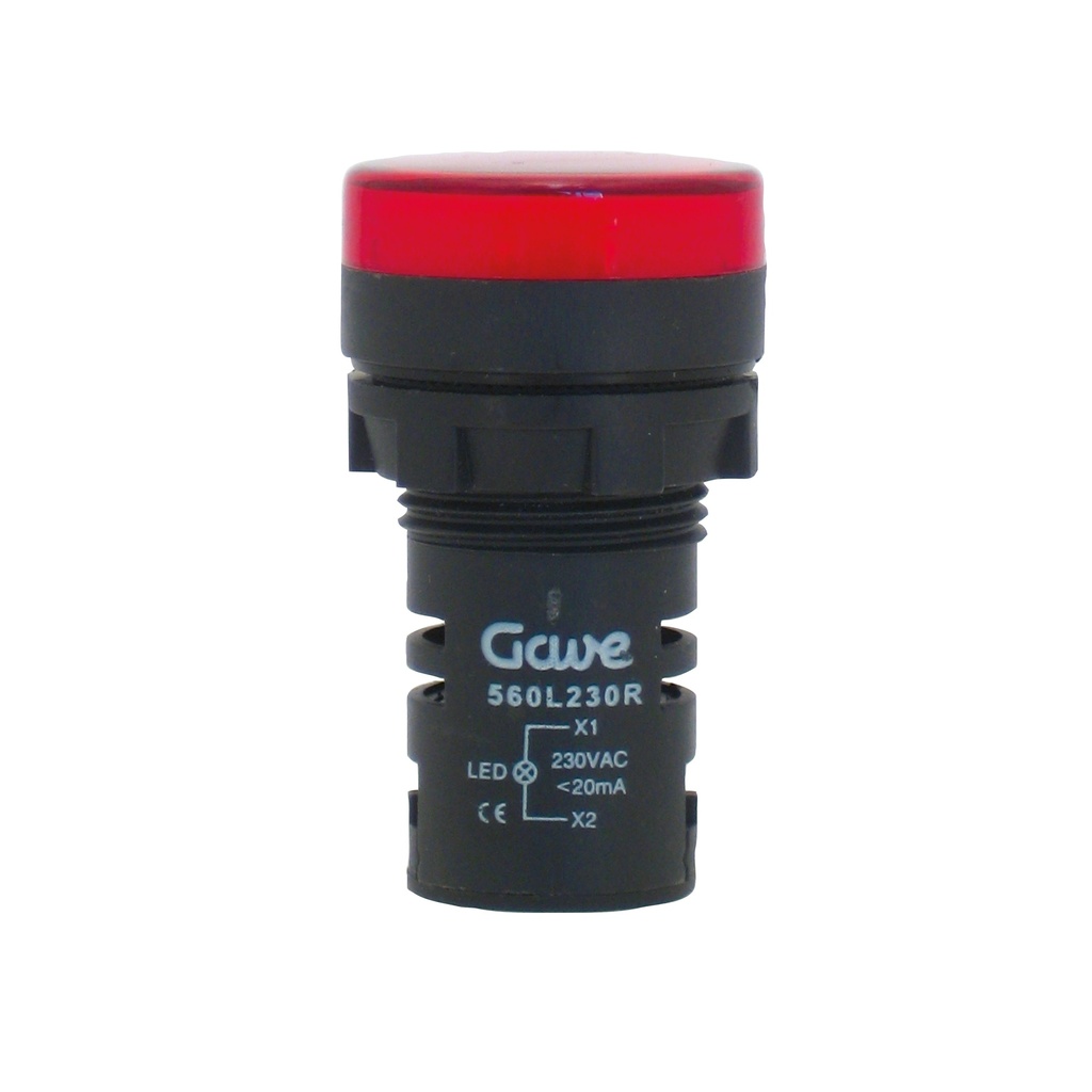 PILOTO MULTILED D. 22,5MM 230V NARANJA