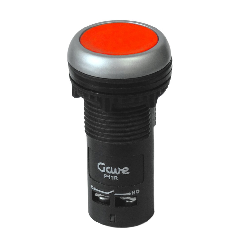 PULSADOR ROJO 1NA+1NC