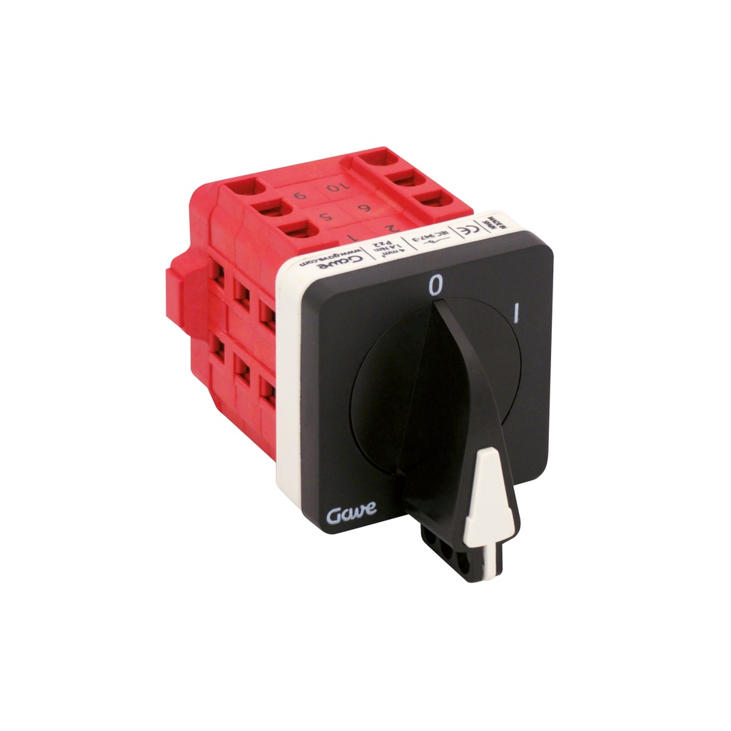 INTERRUPTOR 4P.12A.D0 ENCLAVABLECANDADO GRIS/NEGRO