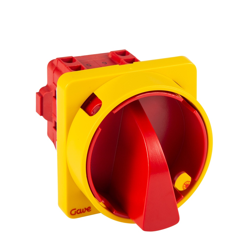 INTERRUPTOR 4P 12A.D0 BLOQUEO CANDADO ROJO/AMARILLOTRATAMIENTO ANTIMICROBIANO