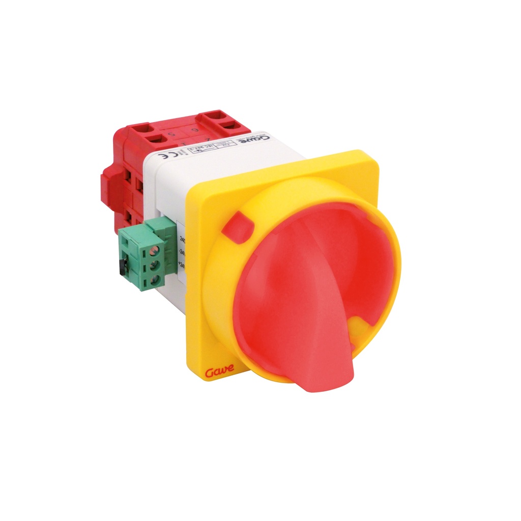 INTERRUPTOR  LUMI. ROJO/VERDE 24V DC 1P 12A  BLOQ.CAND.