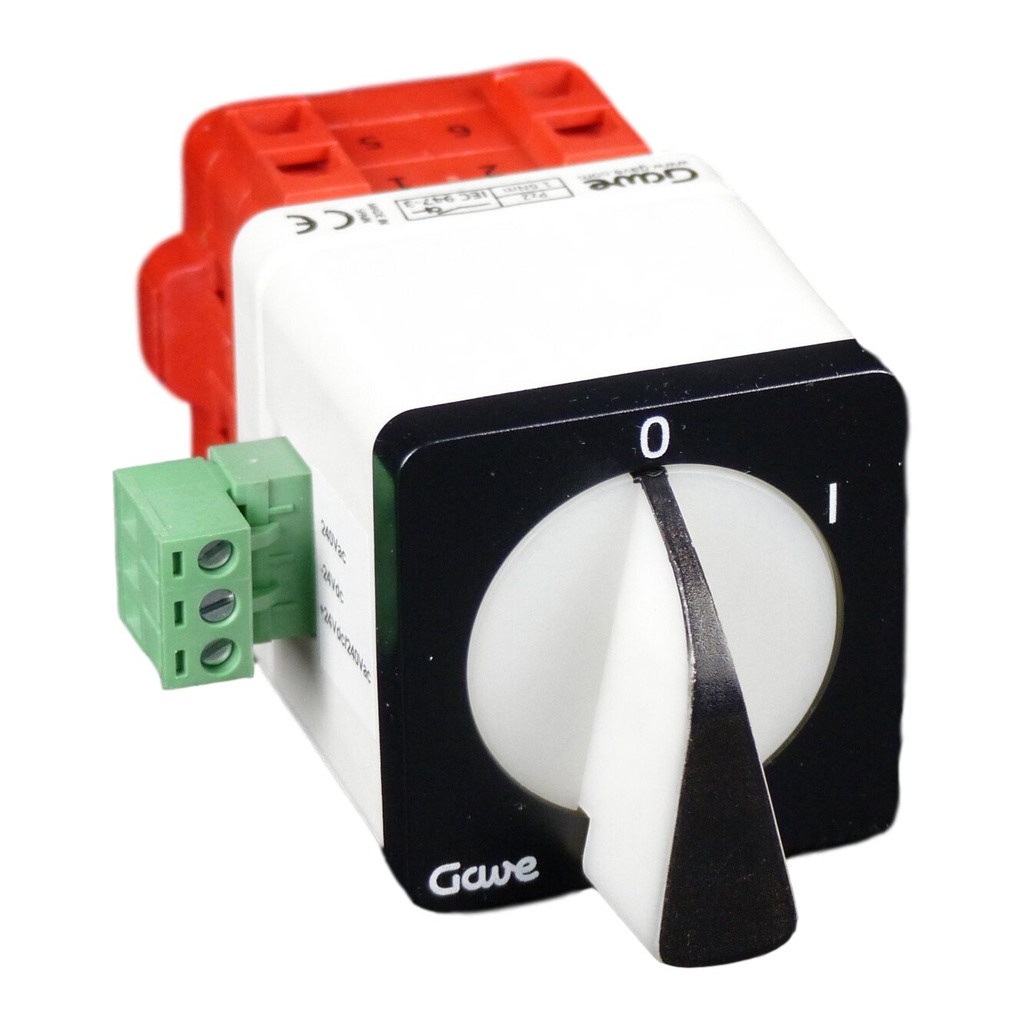 INTERRUPTOR LUMINOSO ROJO/VERDE 230V 4P 16A