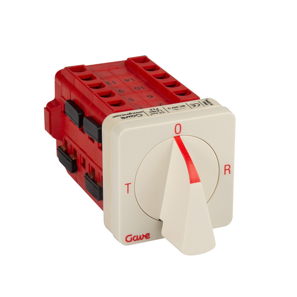 CONMUTADOR  AMPERIMETRO 3CIRCUITOS  DIRECTO  25A.D0