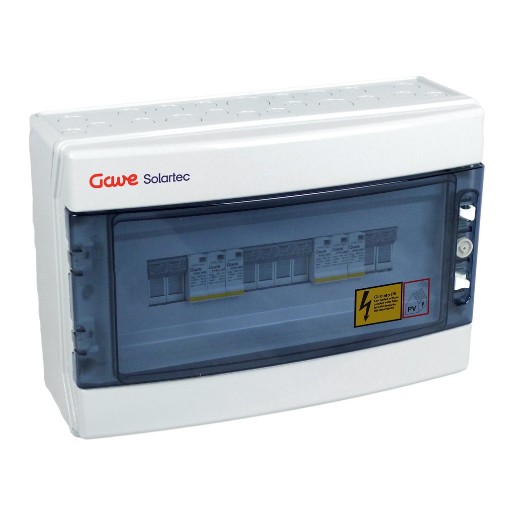 CAJA MOD.2STR.1000V FUS12A 2MPPT SALIDAS INDIVIDUALES