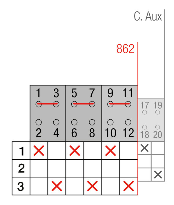 CONMUTADOR  MOTORIZADO ENTRADA SUPERIOR 1-0-2 3P 250A. 80-230VAC