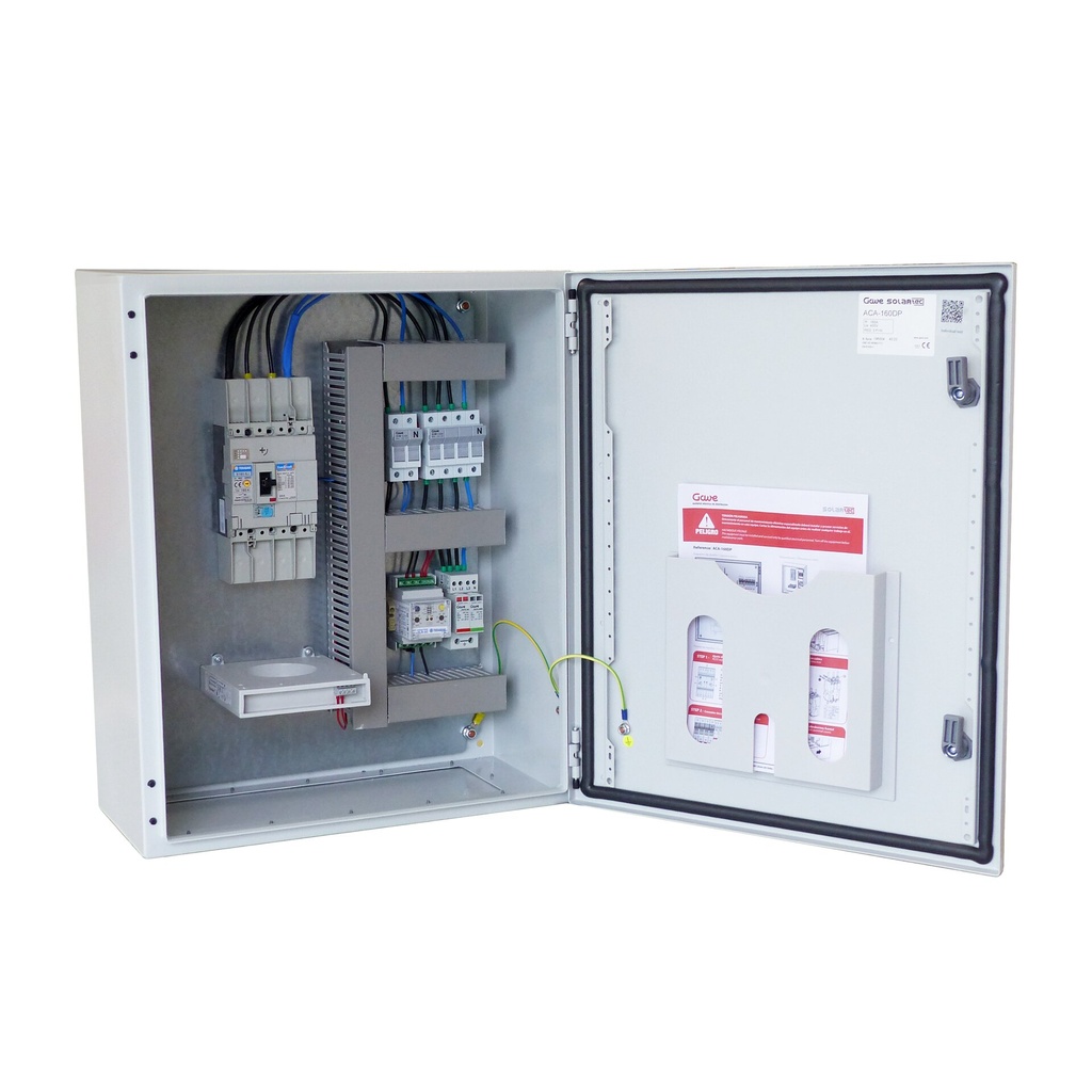 CAJA DE CONEXIÓN AC TRIFÁSICA 160A ENVOLVENTE METÁLICA