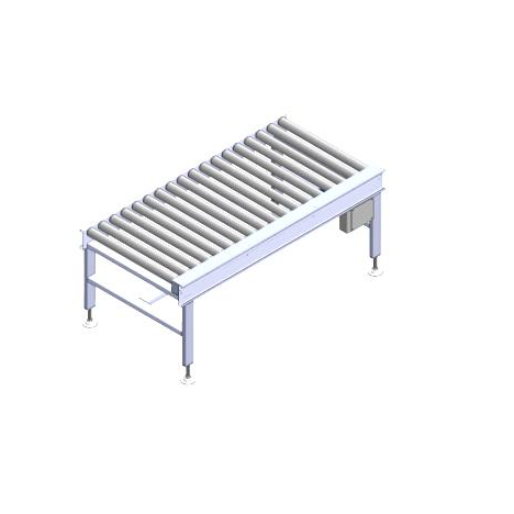 Cinta Transportadora Cilindros Locos Rodillos L1500mm- A500n- AL650 mm - paso 40 mm - 32 diámetro